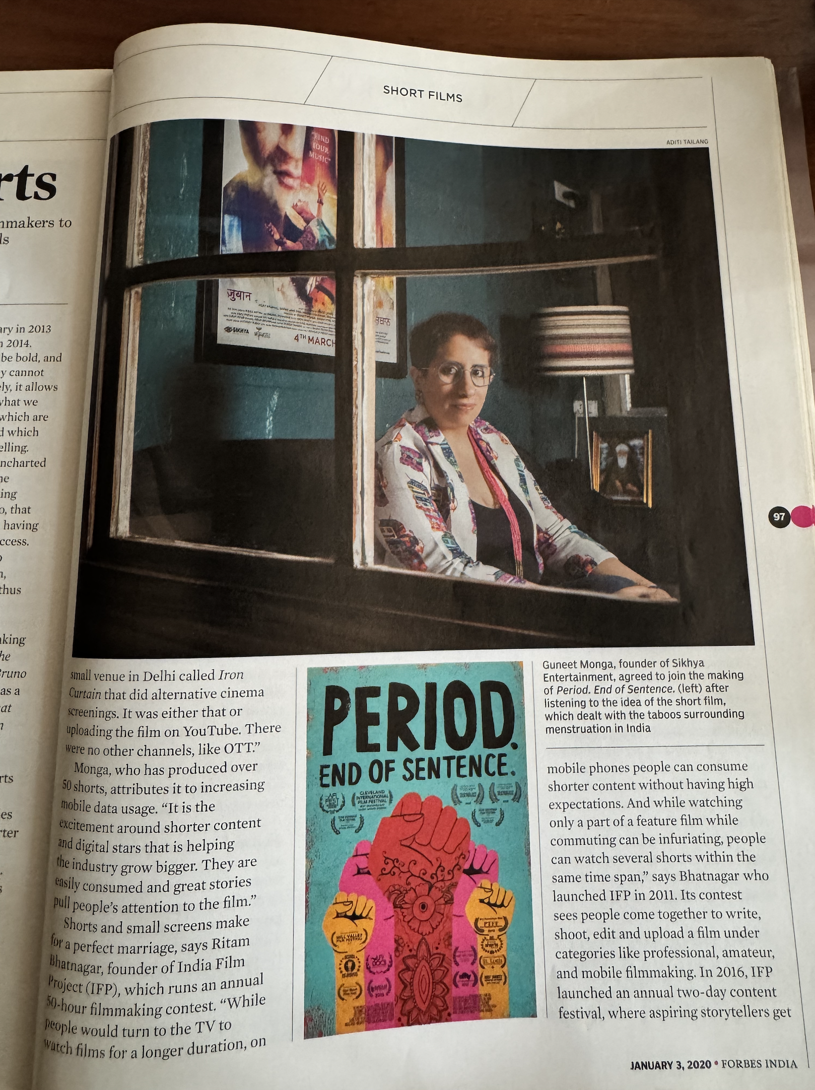 Forbes India — Going Long on Shorts, page 97